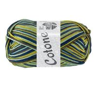 LANA GROSSA Cotone Print | Baumwollbasicgarn | Handstrickgarn aus 100% Baumwolle | 50g Wolle zum Stricken & Häkeln | 125m Garn FB 360