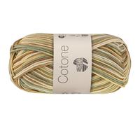 LANA GROSSA Cotone Print | Baumwollbasicgarn | Handstrickgarn aus 100% Baumwolle | 50g Wolle zum Stricken & Häkeln | 125m Garn FB 371