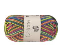 LANA GROSSA Cotone Print | Baumwollbasicgarn | Handstrickgarn aus 100% Baumwolle | 50g Wolle zum Stricken & Häkeln | 125m Garn FB 366