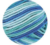 LANA GROSSA Cotone Print | Baumwollbasicgarn | Handstrickgarn aus 100% Baumwolle | 50g Wolle zum Stricken & Häkeln | 125m Garn