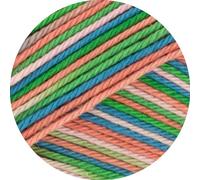 LANA GROSSA Cotone Print | Baumwollbasicgarn | Handstrickgarn aus 100% Baumwolle | 50g Wolle zum Stricken & Häkeln | 125m Garn FB 361