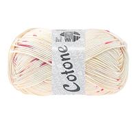 Lana Grossa Cotone Print/Spray/Mouline 415 - Pfirsich/Pink/Creme/Fuchsia