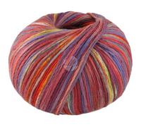 LANA GROSSA Cotonella Multi | Weiches, bedrucktes Kettengarn aus unmercerisierter Pima Baumwolle mit kleinen Glanzlichtern | 75% Baumwolle & 25% Polyacryl | 100g Wolle, Stricken | 270m Garn FB 101