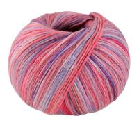 LANA GROSSA Cotonella Multi | Weiches, bedrucktes Kettengarn aus unmercerisierter Pima Baumwolle mit kleinen Glanzlichtern | 75% Baumwolle & 25% Polyacryl | 100g Wolle, Stricken | 270m Garn FB 102