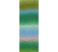 LANA GROSSA Cotonella | Weiches, bedrucktes Kettengarn aus unmercerisierter Pima Baumwolle | Handstrickgarn aus 100% Baumwolle (Pima) | 100g Wolle zum Stricken & Häkeln | 280m Garn FB 16