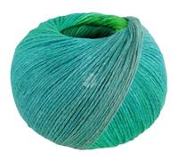 LANA GROSSA Cotonella | Weiches, bedrucktes Kettengarn aus unmercerisierter Pima Baumwolle | Handstrickgarn aus 100% Baumwolle (Pima) | 100g Wolle zum Stricken & Häkeln | 280m Garn FB 9