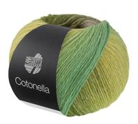LANA GROSSA Cotonella | Weiches, bedrucktes Kettengarn aus unmercerisierter Pima Baumwolle | Handstrickgarn aus 100% Baumwolle (Pima) | 100g Wolle zum Stricken & Häkeln | 280m Garn FB 18