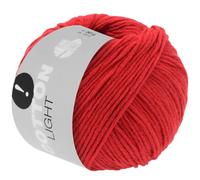 LANA GROSSA Cotton Light | Multifile Baumwollmischung | Handstrickgarn aus 50% Baumwolle & 50% Polyacryl | 50g Wolle zum Stricken & Häkeln | 123m Garn FB 31