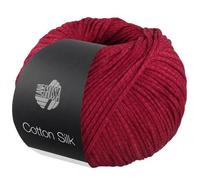 LANA GROSSA Cotton Silk | Edles Effektgarn aus Maulbeerseide gefüllt mit Baumwolle | Handstrickgarn aus 70% Baumwolle & 30% Seide | 50g Wolle zum Stricken & Häkeln | 140m Garn FB 4