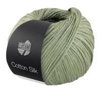 LANA GROSSA Cotton Silk | Edles Effektgarn aus Maulbeerseide gefüllt mit Baumwolle | Handstrickgarn aus 70% Baumwolle & 30% Seide | 50g Wolle zum Stricken & Häkeln | 140m Garn FB 15