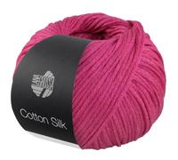LANA GROSSA Cotton Silk | Edles Effektgarn aus Maulbeerseide gefüllt mit Baumwolle | Handstrickgarn aus 70% Baumwolle & 30% Seide | 50g Wolle zum Stricken & Häkeln | 140m Garn FB 3