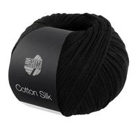 LANA GROSSA Cotton Silk | Edles Effektgarn aus Maulbeerseide gefüllt mit Baumwolle | Handstrickgarn aus 70% Baumwolle & 30% Seide | 50g Wolle zum Stricken & Häkeln | 140m Garn FB 12