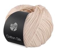 LANA GROSSA Cotton Silk | Edles Effektgarn aus Maulbeerseide gefüllt mit Baumwolle | Handstrickgarn aus 70% Baumwolle & 30% Seide | 50g Wolle zum Stricken & Häkeln | 140m Garn FB 9