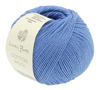 LANA GROSSA Cotton Wool | Klassisches Schurwollgarn mit Baumwolle | Handstrickgarn aus 53% Schurwolle (Merino extrafein) & 47% Baumwolle | 50g Wolle zum Stricken & Häkeln | 195m Garn FB 4