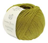 LANA GROSSA Cotton Wool | Klassisches Schurwollgarn mit Baumwolle | Handstrickgarn aus 53% Schurwolle (Merino extrafein) & 47% Baumwolle | 50g Wolle zum Stricken & Häkeln | 195m Garn FB 35