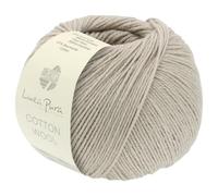 LANA GROSSA Cotton Wool | Klassisches Schurwollgarn mit Baumwolle | Handstrickgarn aus 53% Schurwolle (Merino extrafein) & 47% Baumwolle | 50g Wolle zum Stricken & Häkeln | 195m Garn FB 8