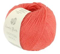 LANA GROSSA Cotton Wool | Klassisches Schurwollgarn mit Baumwolle | Handstrickgarn aus 53% Schurwolle (Merino extrafein) & 47% Baumwolle | 50g Wolle zum Stricken & Häkeln | 195m Garn FB 21