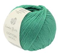 LANA GROSSA Cotton Wool | Klassisches Schurwollgarn mit Baumwolle | Handstrickgarn aus 53% Schurwolle (Merino extrafein) & 47% Baumwolle | 50g Wolle zum Stricken & Häkeln | 195m Garn FB 31
