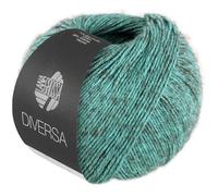 LANA GROSSA Diversa | Leichtes Baumwoll-Mischgarn mit zartem Melange-Effekt | Handstrickgarn aus 74% Baumwolle & 26% Viskose | 50g Wolle zum Stricken & Häkeln | 210m Garn FB 27