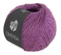 LANA GROSSA Diversa | Leichtes Baumwoll-Mischgarn mit zartem Melange-Effekt | Handstrickgarn aus 74% Baumwolle & 26% Viskose | 50g Wolle zum Stricken & Häkeln | 210m Garn FB 20