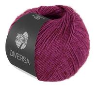 LANA GROSSA Diversa | Leichtes Baumwoll-Mischgarn mit zartem Melange-Effekt | Handstrickgarn aus 74% Baumwolle & 26% Viskose | 50g Wolle zum Stricken & Häkeln | 210m Garn FB 25