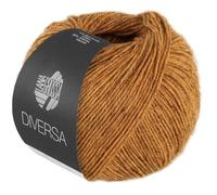 LANA GROSSA Diversa | Leichtes Baumwoll-Mischgarn mit zartem Melange-Effekt | Handstrickgarn aus 74% Baumwolle & 26% Viskose | 50g Wolle zum Stricken & Häkeln | 210m Garn FB 23
