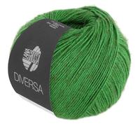 LANA GROSSA Diversa | Leichtes Baumwoll-Mischgarn mit zartem Melange-Effekt | Handstrickgarn aus 74% Baumwolle & 26% Viskose | 50g Wolle zum Stricken & Häkeln | 210m Garn FB 19
