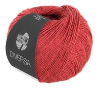 LANA GROSSA Diversa | Leichtes Baumwoll-Mischgarn mit zartem Melange-Effekt | Handstrickgarn aus 74% Baumwolle & 26% Viskose | 50g Wolle zum Stricken & Häkeln | 210m Garn FB 22