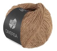 LANA GROSSA Diversa | Leichtes Baumwoll-Mischgarn mit zartem Melange-Effekt | Handstrickgarn aus 74% Baumwolle & 26% Viskose | 50g Wolle zum Stricken & Häkeln | 210m Garn FB 31