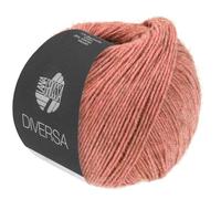 LANA GROSSA »DIVERSA« Häkelwolle, 210 m (leichtes Baumwoll-Mischgarn mit zartem Mélange-Effekt), 50 g, 004 - Terracotta