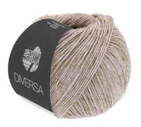 LANA GROSSA Diversa | Leichtes Baumwoll-Mischgarn mit zartem Melange-Effekt | Handstrickgarn aus 74% Baumwolle & 26% Viskose | 50g Wolle zum Stricken & Häkeln | 210m Garn FB 2