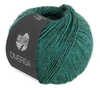 LANA GROSSA Diversa | Leichtes Baumwoll-Mischgarn mit zartem Melange-Effekt | Handstrickgarn aus 74% Baumwolle & 26% Viskose | 50g Wolle zum Stricken & Häkeln | 210m Garn FB 18