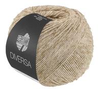 LANA GROSSA Diversa | Leichtes Baumwoll-Mischgarn mit zartem Melange-Effekt | Handstrickgarn aus 74% Baumwolle & 26% Viskose | 50g Wolle zum Stricken & Häkeln | 210m Garn FB 30