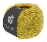 LANA GROSSA Diversa | Leichtes Baumwoll-Mischgarn mit zartem Melange-Effekt | Handstrickgarn aus 74% Baumwolle & 26% Viskose | 50g Wolle zum Stricken & Häkeln | 210m Garn FB 12