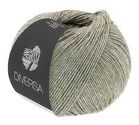 LANA GROSSA Diversa | Leichtes Baumwoll-Mischgarn mit zartem Melange-Effekt | Handstrickgarn aus 74% Baumwolle & 26% Viskose | 50g Wolle zum Stricken & Häkeln | 210m Garn FB 14