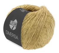 LANA GROSSA Diversa | Leichtes Baumwoll-Mischgarn mit zartem Melange-Effekt | Handstrickgarn aus 74% Baumwolle & 26% Viskose | 50g Wolle zum Stricken & Häkeln | 210m Garn FB 13