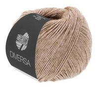 LANA GROSSA Diversa | Leichtes Baumwoll-Mischgarn mit zartem Melange-Effekt | Handstrickgarn aus 74% Baumwolle & 26% Viskose | 50g Wolle zum Stricken & Häkeln | 210m Garn FB 5