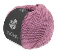 LANA GROSSA Diversa | Leichtes Baumwoll-Mischgarn mit zartem Melange-Effekt | Handstrickgarn aus 74% Baumwolle & 26% Viskose | 50g Wolle zum Stricken & Häkeln | 210m Garn FB 3