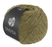 LANA GROSSA Diversa | Leichtes Baumwoll-Mischgarn mit zartem Melange-Effekt | Handstrickgarn aus 74% Baumwolle & 26% Viskose | 50g Wolle zum Stricken & Häkeln | 210m Garn FB 33