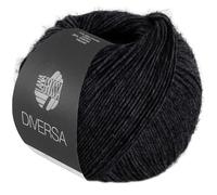 LANA GROSSA Diversa | Leichtes Baumwoll-Mischgarn mit zartem Melange-Effekt | Handstrickgarn aus 74% Baumwolle & 26% Viskose | 50g Wolle zum Stricken & Häkeln | 210m Garn FB 29