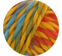 LANA GROSSA Dolce | Dickes, locker verzwirnt Merino-Dochtgarn mit Mouliné- Effekt | Handstrickgarn aus 100% Schurwolle (Merino, basolan) | 100g Wolle zum Stricken & Häkeln | 50m GarnFB 10