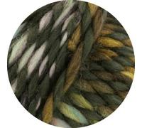 LANA GROSSA Dolce | Dickes, locker verzwirnt Merino-Dochtgarn mit Mouliné- Effekt | Handstrickgarn aus 100% Schurwolle (Merino, basolan) | 100g Wolle zum Stricken & Häkeln | 50m GarnFB 4