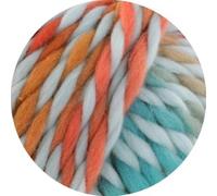 LANA GROSSA Dolce | Dickes, locker verzwirnt Merino-Dochtgarn mit Mouliné- Effekt | Handstrickgarn aus 100% Schurwolle (Merino, basolan) | 100g Wolle zum Stricken & Häkeln | 50m GarnFB 8