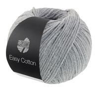 LANA GROSSA Easy Cotton | Multifile Baumwollmischung | Handstrickgarn aus 50% Baumwolle & 50% Polyacryl | 50g Wolle zum Stricken & Häkeln | 123m Garn FB 19