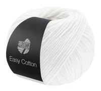LANA GROSSA Easy Cotton | Multifile Baumwollmischung | Handstrickgarn aus 50% Baumwolle & 50% Polyacryl | 50g Wolle zum Stricken & Häkeln | 123m Garn FB 1