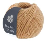 LANA GROSSA Ecopuno Chunky | Superleichtes, flauschiges Effektgarn mit Baby Alpaka | Handstrickgarn aus 33% Schurwolle (Merino) & 19% Alpaka | 50g Wolle zum Stricken & Häkeln | 70m Garn FB 129