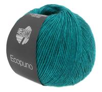 LANA GROSSA Ecopuno | Edle Netzgarnstruktur aus Baumwolle gefüllt mit Merino/Alpaka | Handstrickgarn aus 17% Schurwolle & 11% Alpaka Wolle | 50g Wolle zum Stricken & Häkeln | 215m Garn FB 12