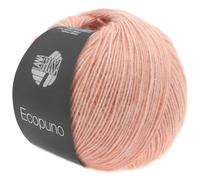 LANA GROSSA Ecopuno | Edle Netzgarnstruktur aus Baumwolle gefüllt mit Merino/Alpaka | Handstrickgarn aus 17% Schurwolle & 11% Alpaka Wolle | 50g Wolle zum Stricken & Häkeln | 215m Garn FB 7