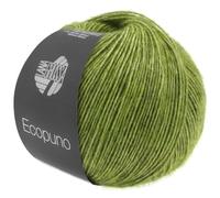 LANA GROSSA Ecopuno | Edle Netzgarnstruktur aus Baumwolle gefüllt mit Merino/Alpaka | Handstrickgarn aus 17% Schurwolle & 11% Alpaka Wolle | 50g Wolle zum Stricken & Häkeln | 215m Garn FB 2