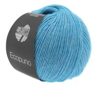 Lana Grossa ECOPUNO, 0029 türkisblau, 50g, türkis 0029, 72% Baumwolle/17% Schurwolle Merino/17% Alpaka, Wolle, Baumwolle